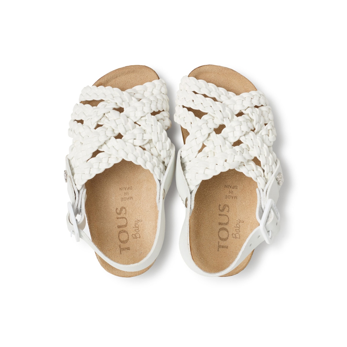 Tous - Sandalia De Bebé Niña Sparta Blanca - Blanco