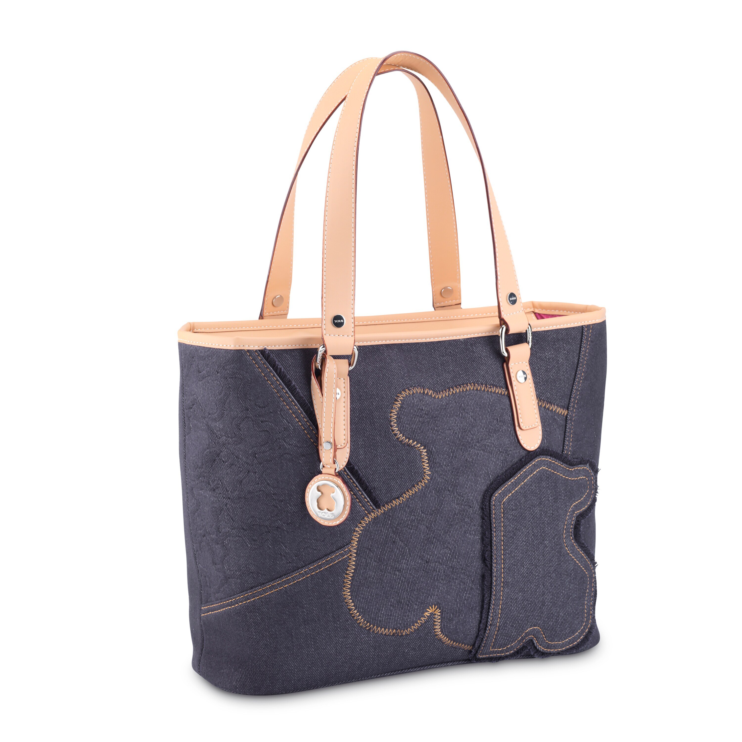 ★TOUT Y EST★ IRIS IRIS 30 Medium Denim Women's Tote Bag 12 Medium denim colored Kimberly Denim Tote bag | TOUS