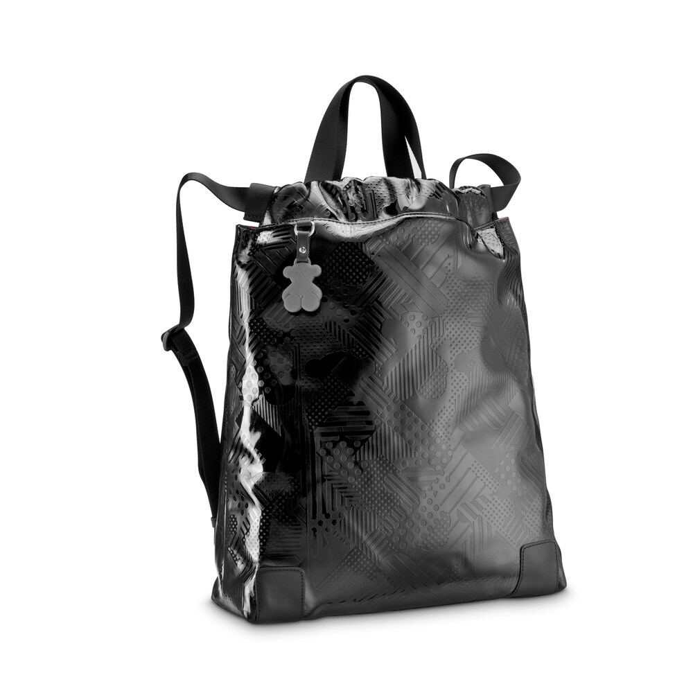 Black colored Lindsay Post Shopping bag image number 0