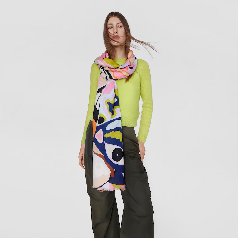 Foulard bege borboletas TOUS Modlin