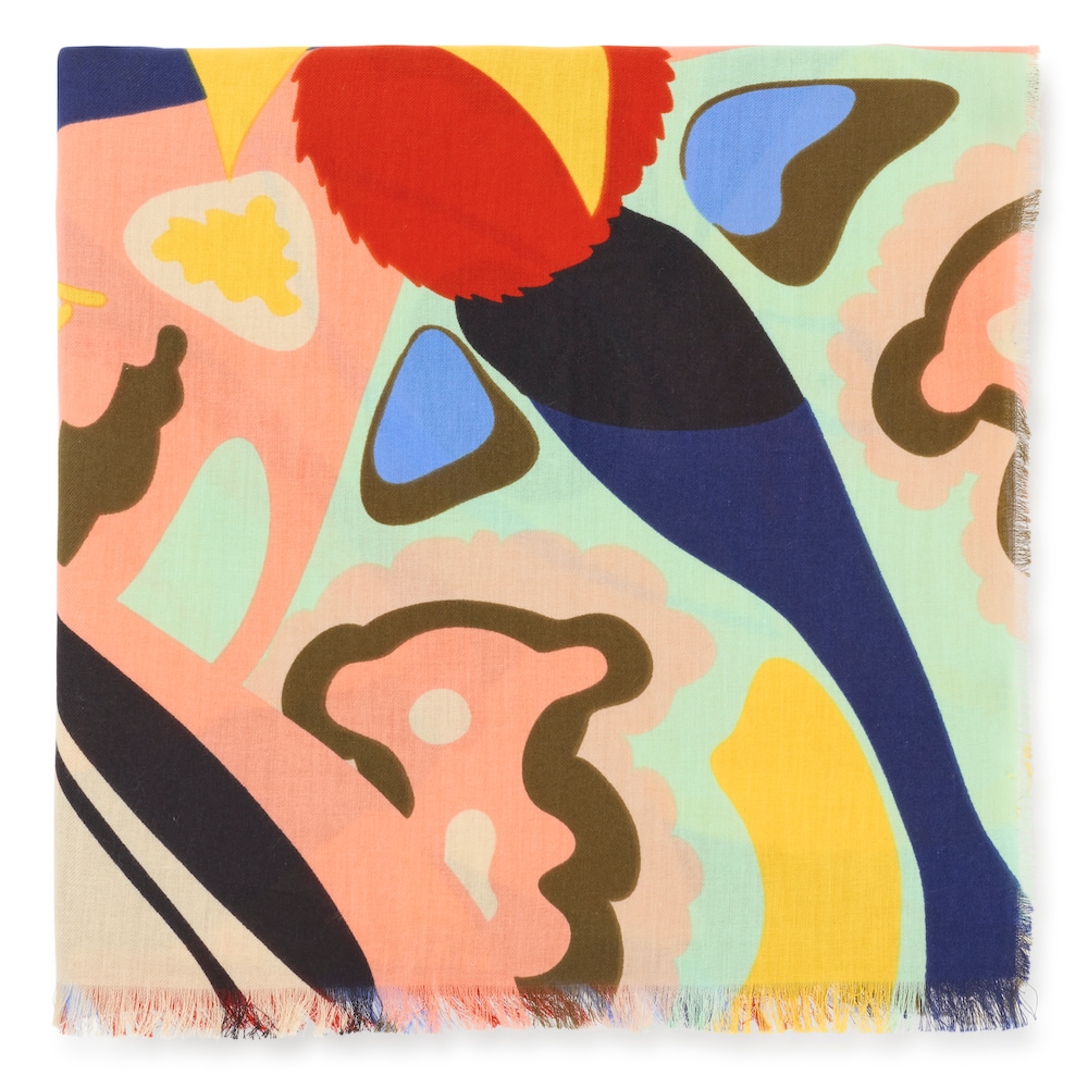 Foulard azul marino mariposas TOUS Modlin image number 0