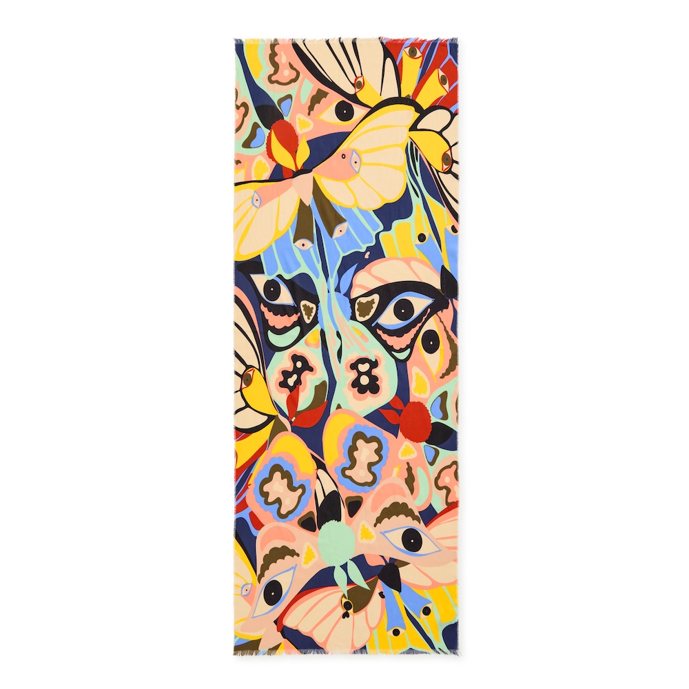Foulard azul marino mariposas TOUS Modlin image number 2