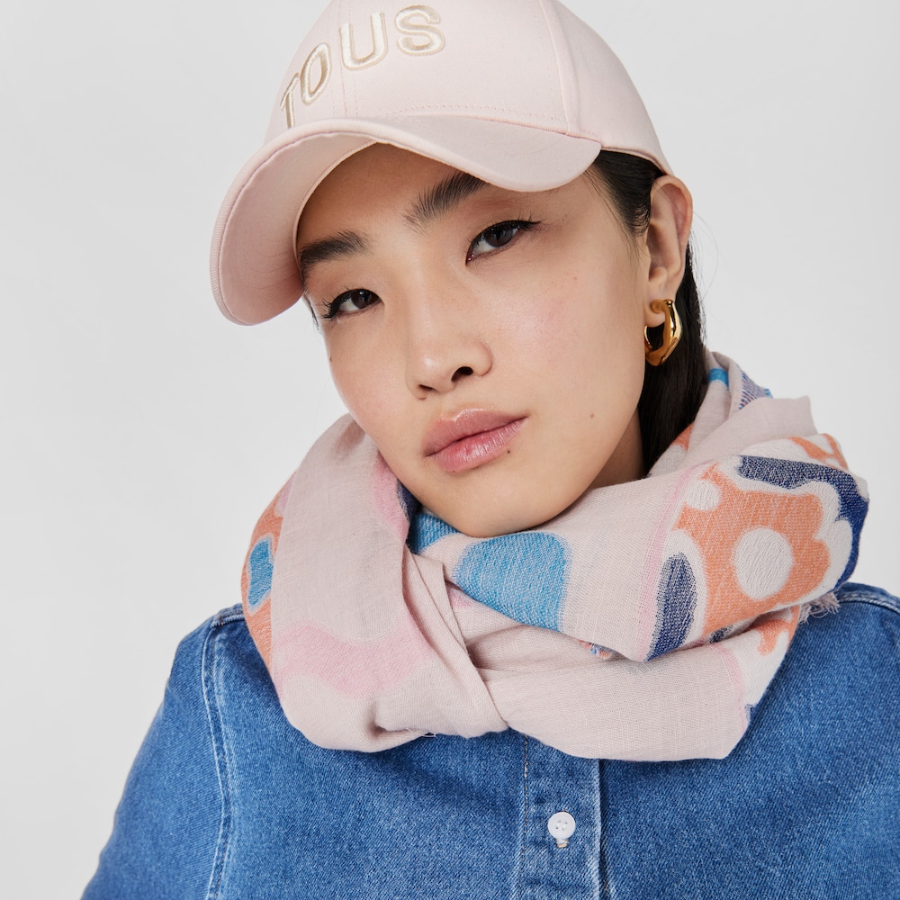 Foulard de jacquard rosa TOUS Tilsa