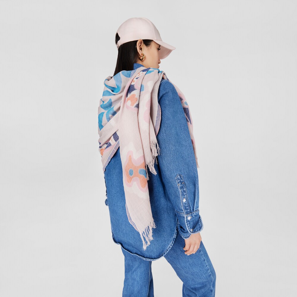 Foulard de jacquard rosa TOUS Tilsa