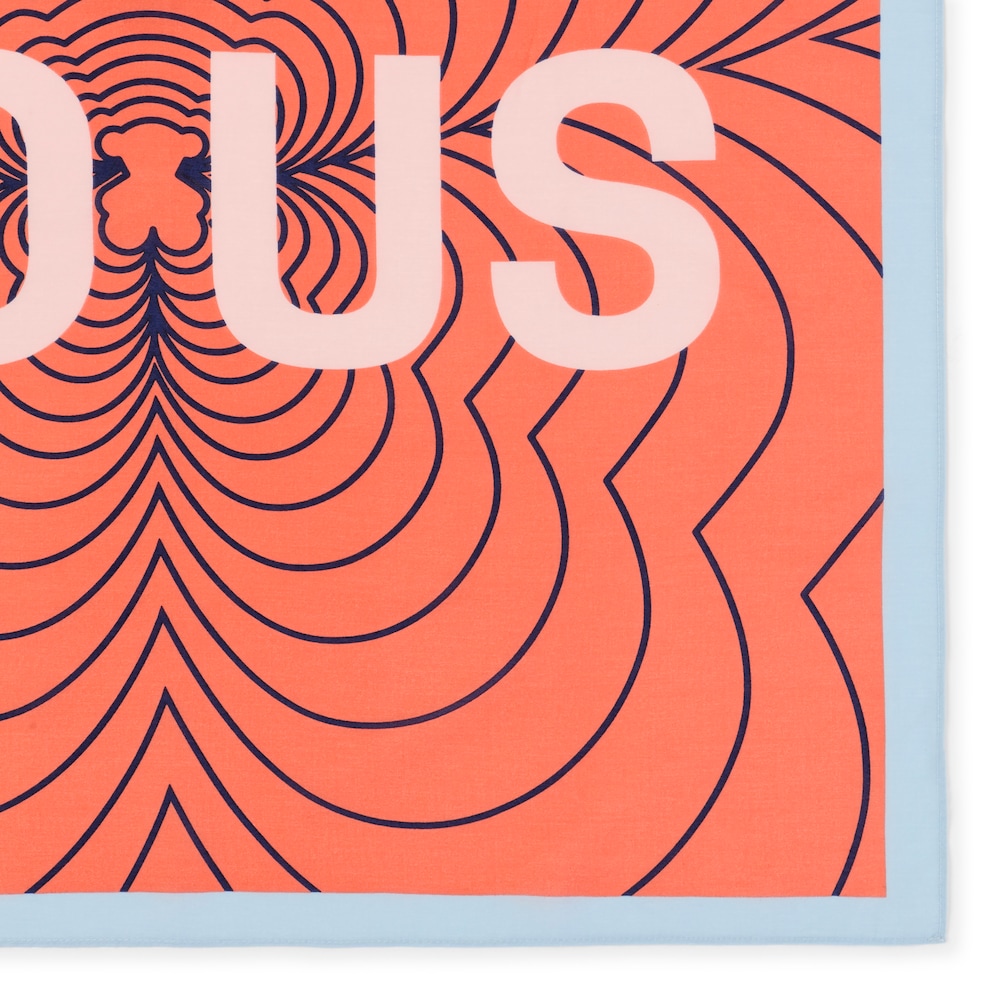 Pa&ntilde;uelo bandana azul claro TOUS Maar