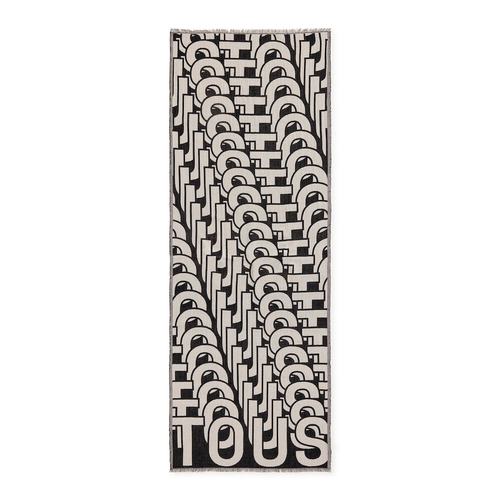 Black and white jacquard TOUS Vera Foulard