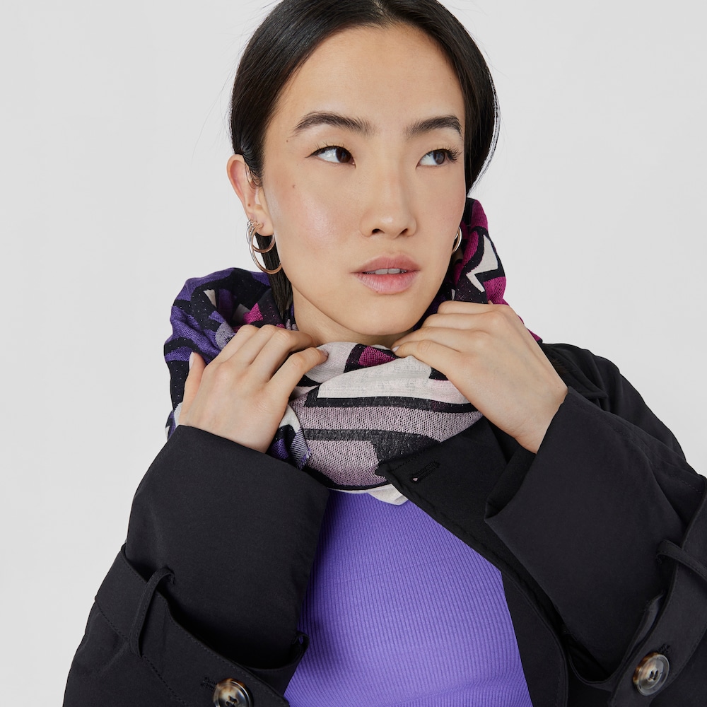 Foulard de jacquard rosa TOUS Vera