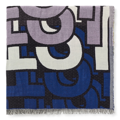 Blue jacquard Foulard TOUS Vera image number 0