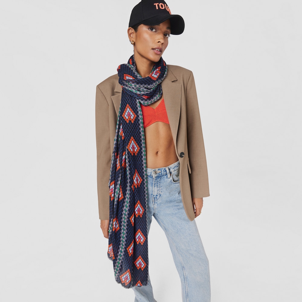 Foulard de modal negro TOUS Lamba
