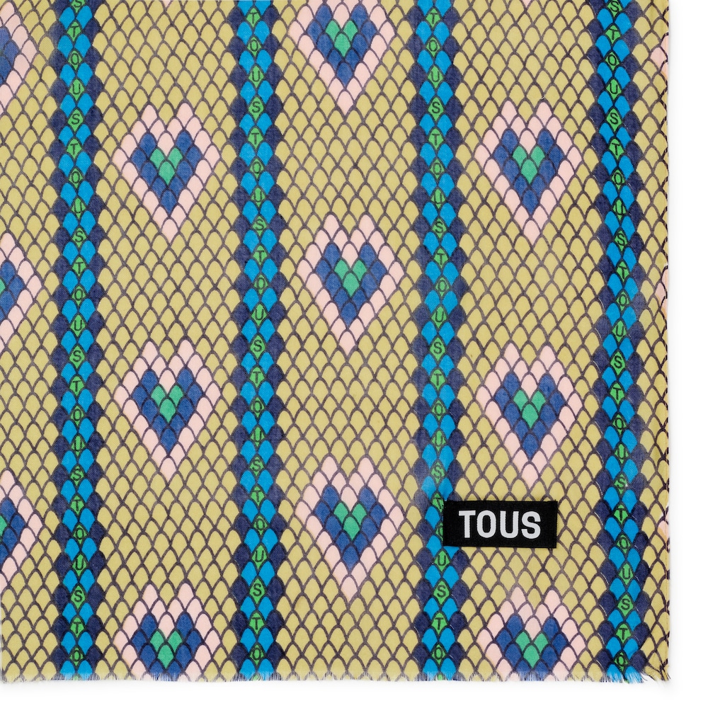 Yellow modal Foulard TOUS Lamba