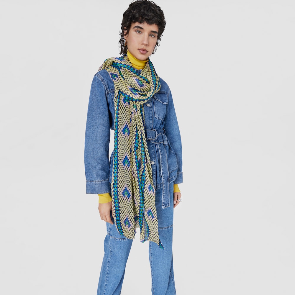 Yellow modal Foulard TOUS Lamba