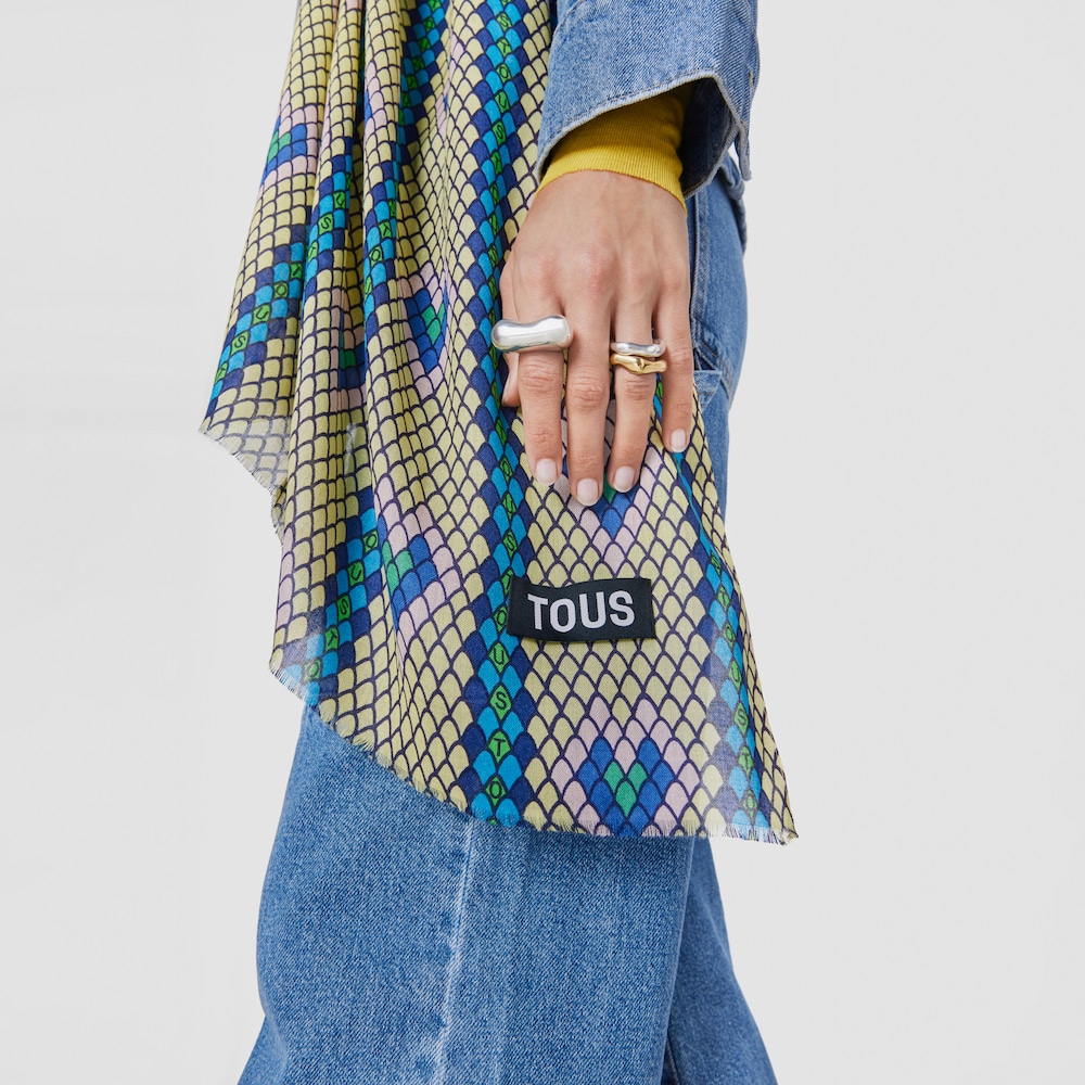 Yellow modal Foulard TOUS Lamba