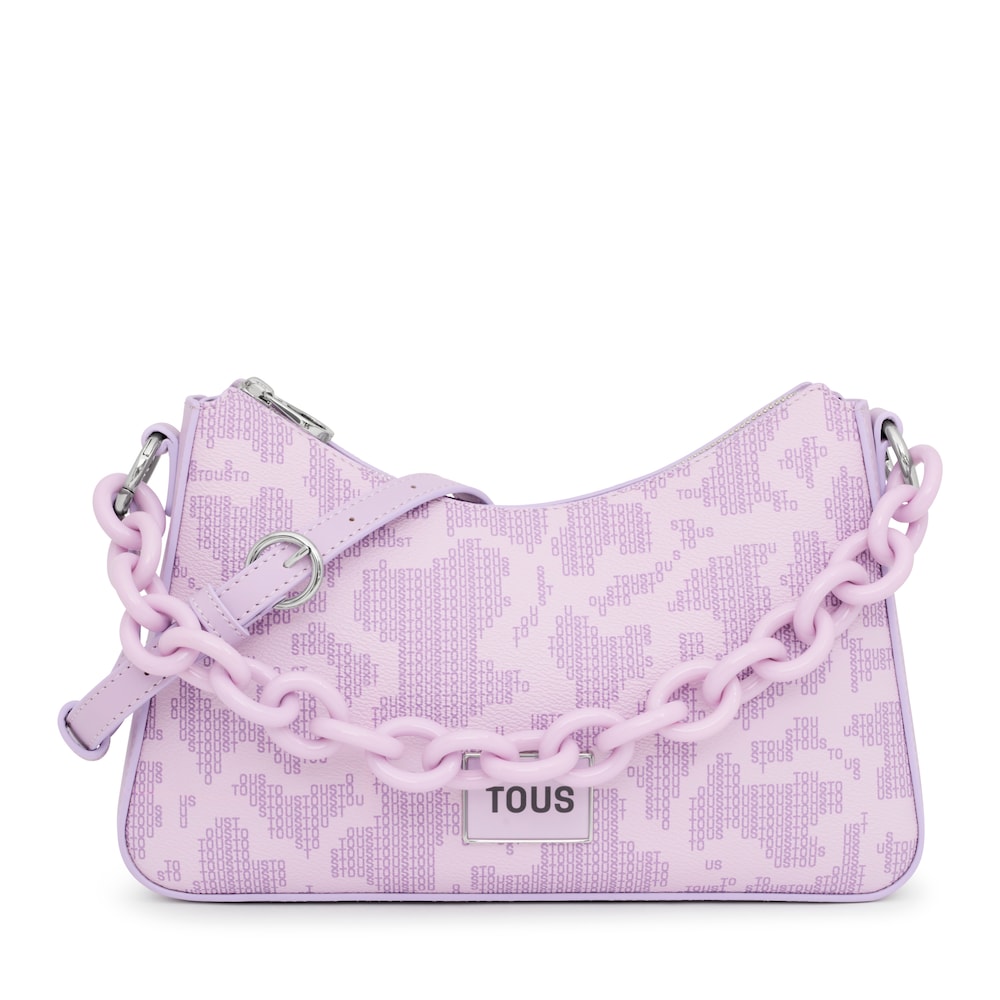 Bolso de hombro malva Kaos Pix