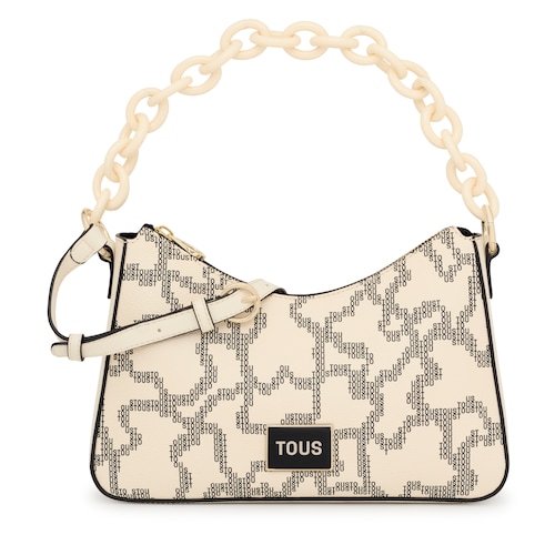 Bolso de hombro beige Kaos Pix image number 0