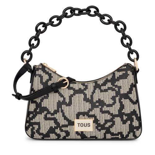 Bolso de hombro negro Kaos Pix