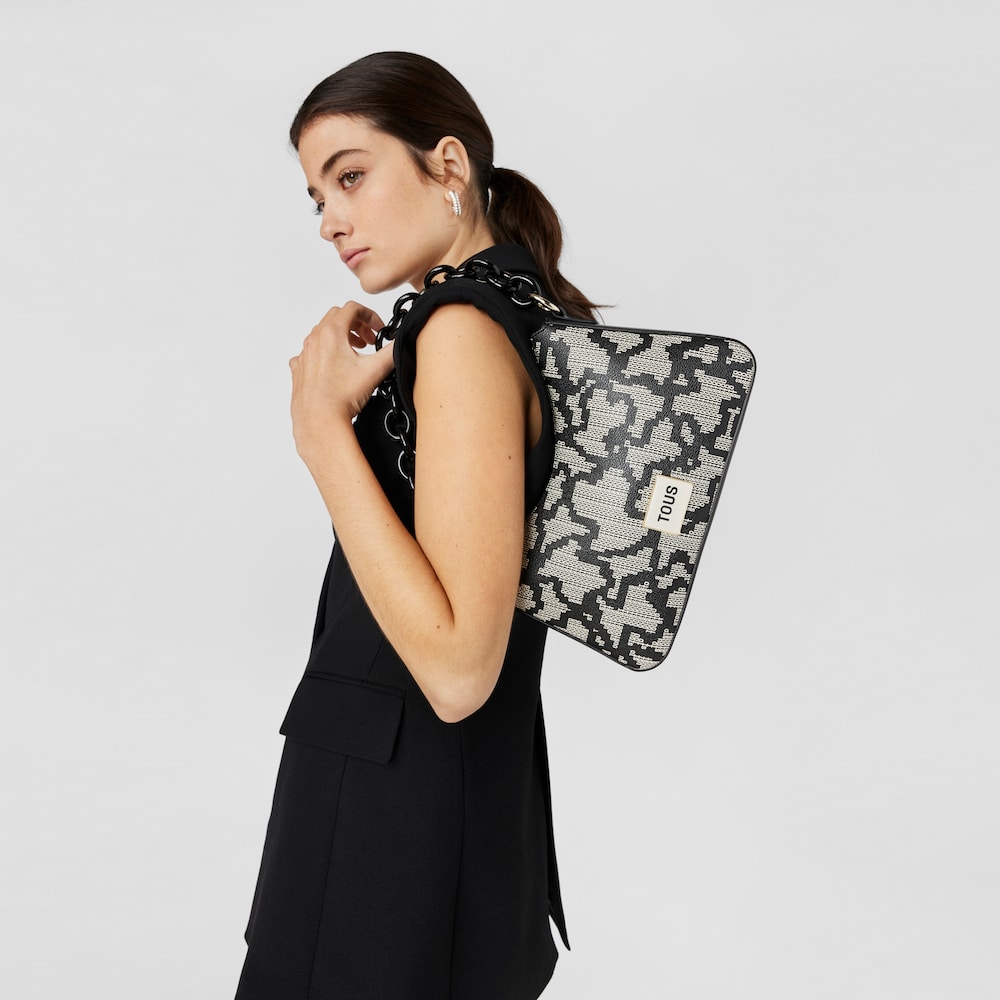 Bolso de hombro negro Kaos Pix