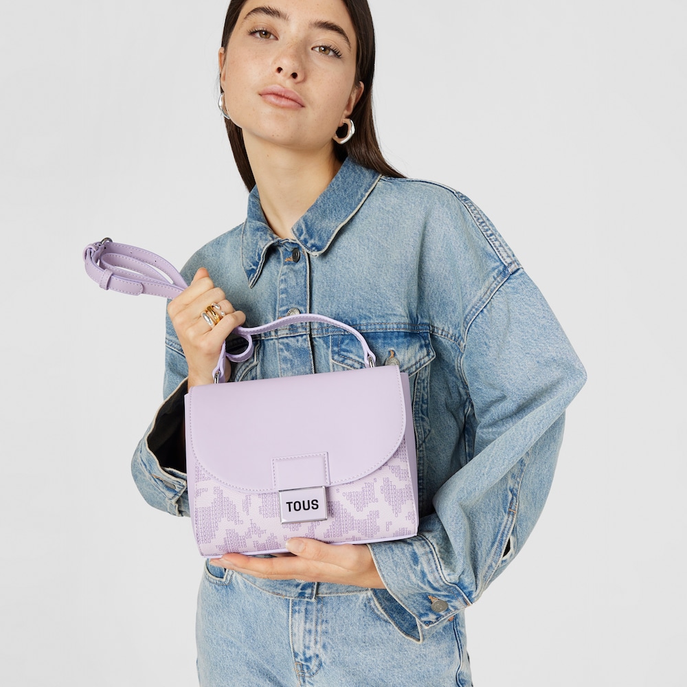 Bandolera peque&ntilde;a malva Kaos Pix