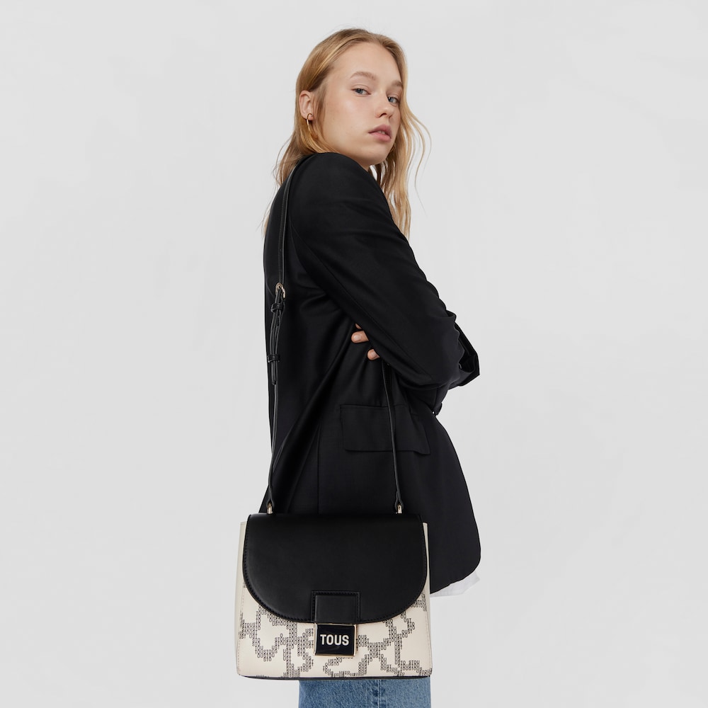 Mała beżowa torebka przez ramię Kaos Pix