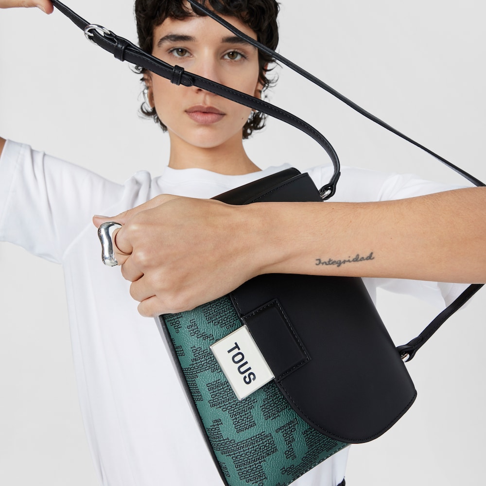 Mal&aacute; zelen&aacute; Crossbody kabelka Kaos Pix