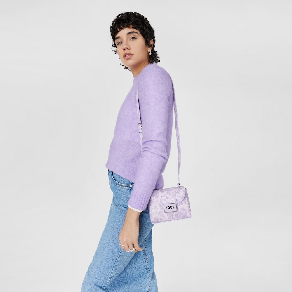 Dark mauve Kaos Pix Mini crossbody bag