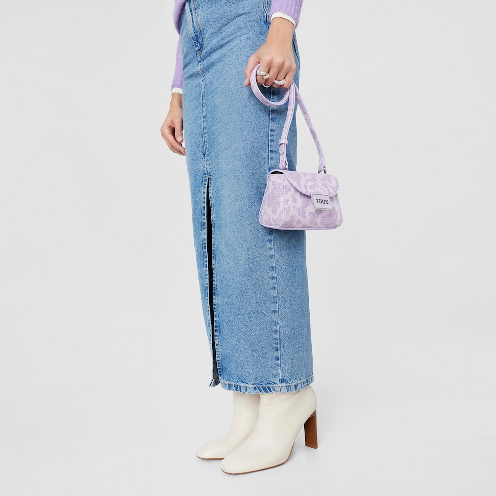 Dark mauve Kaos Pix Mini crossbody bag