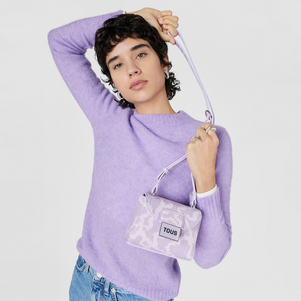 Dark mauve Kaos Pix Mini crossbody bag