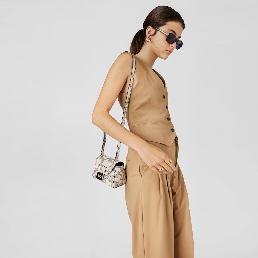 Mini bandolera beige Kaos Pix