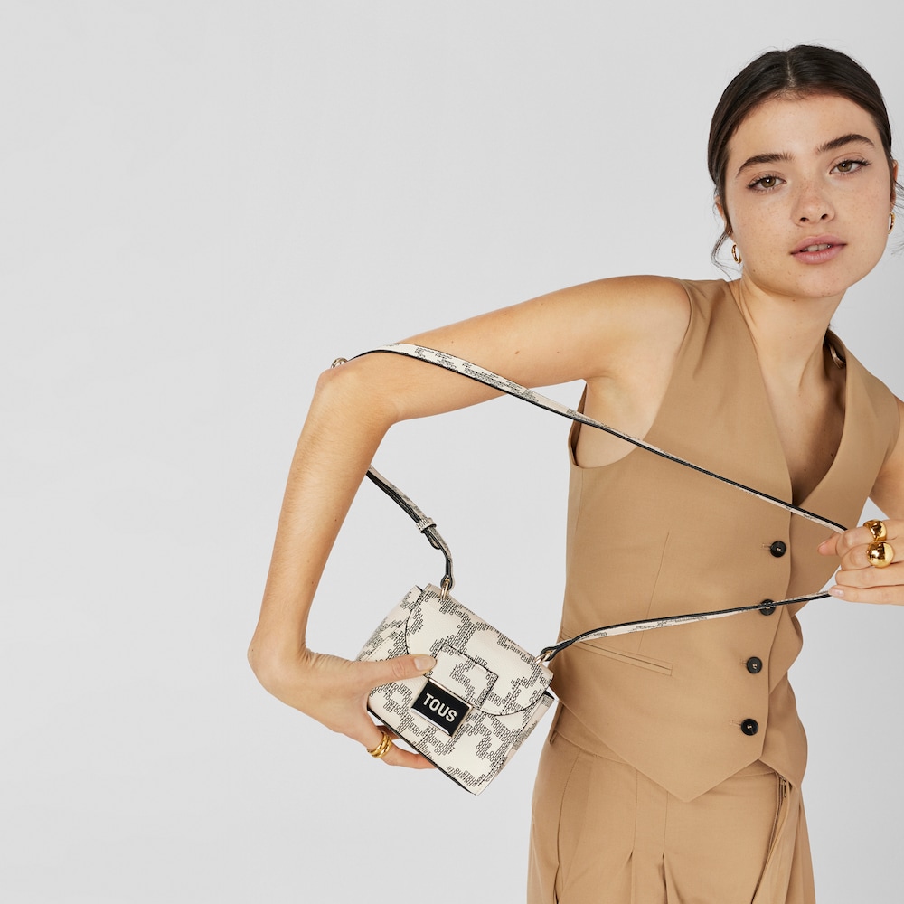 Mini bandolera beige Kaos Pix