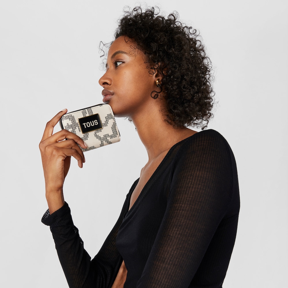 Monedero beige Kaos Pix