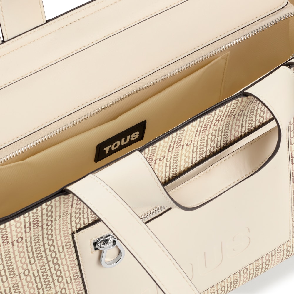 Średniej wielkości beżowa torba z rączkami TOUS Cecilia