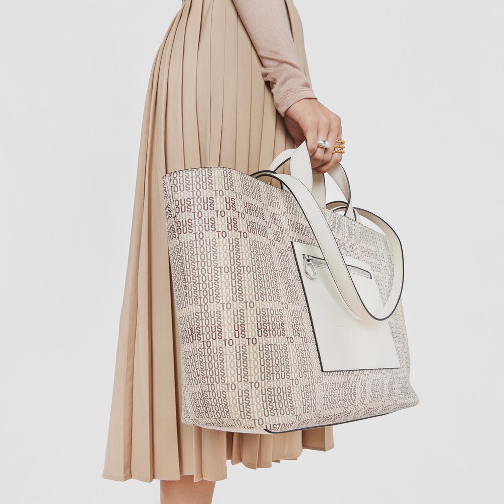 Medium beige TOUS Cecilia Tote bag image number 6