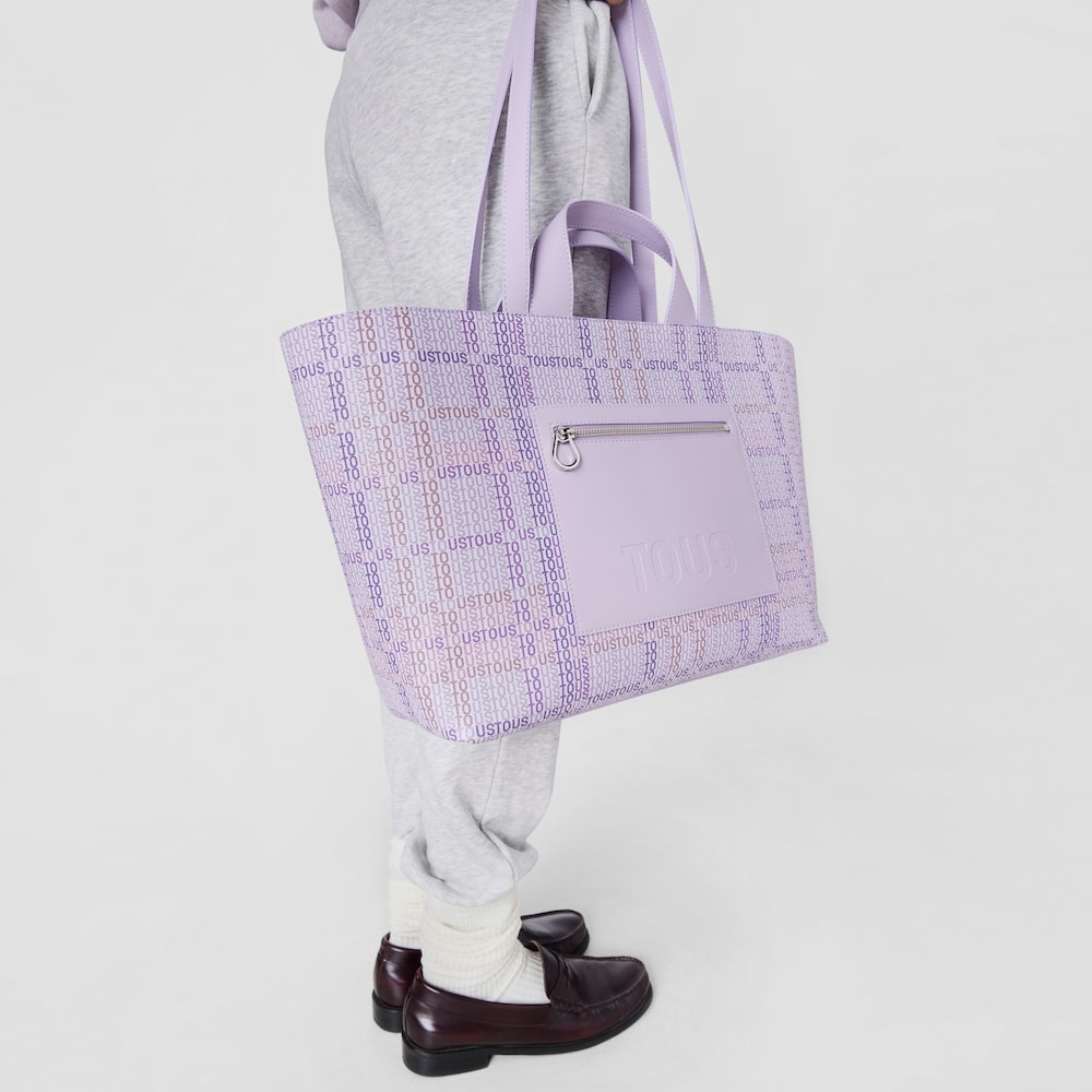 Średniej wielkości fiołkowo-r&oacute;żowa torba z rączkami TOUS Cecilia