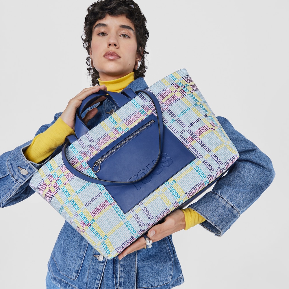 Średniej wielkości granatowa torba z rączkami TOUS Cecilia