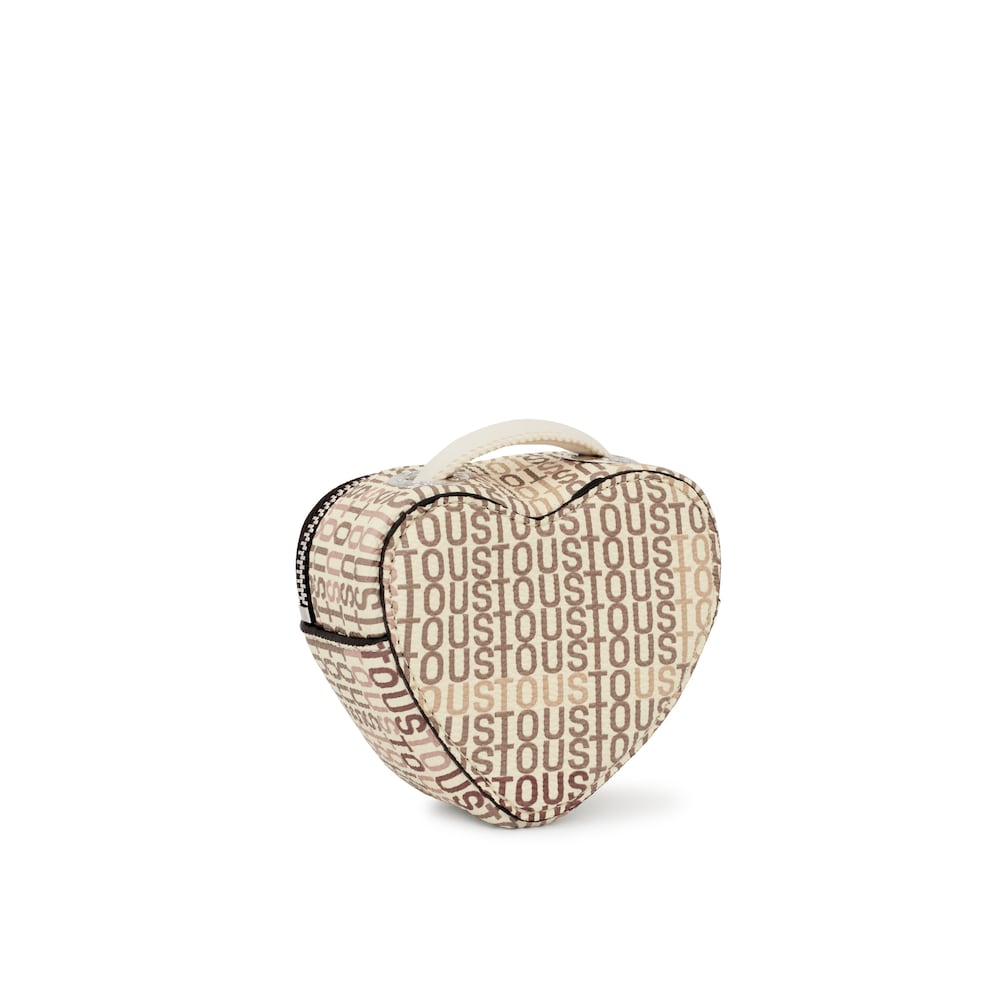 B&eacute;žov&aacute; Z&aacute;vesn&aacute; peňaženka na mince TOUS Cecilia v&nbsp;tvare srdca