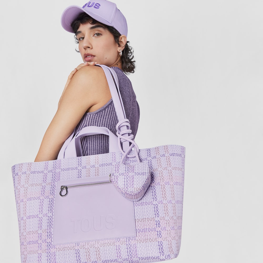 Mauve TOUS Cecilia heart-shaped Hanging change purse