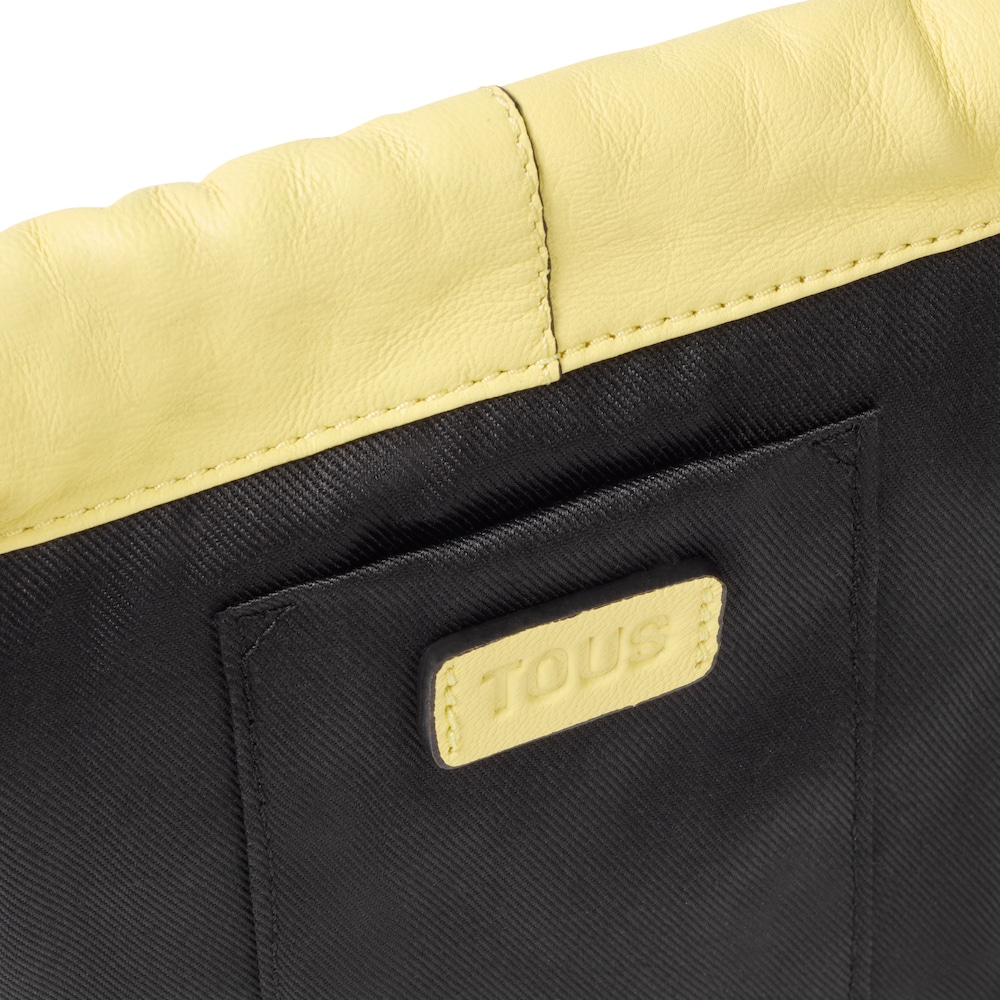 Mini bolso de piel amarillo TOUS Cloud