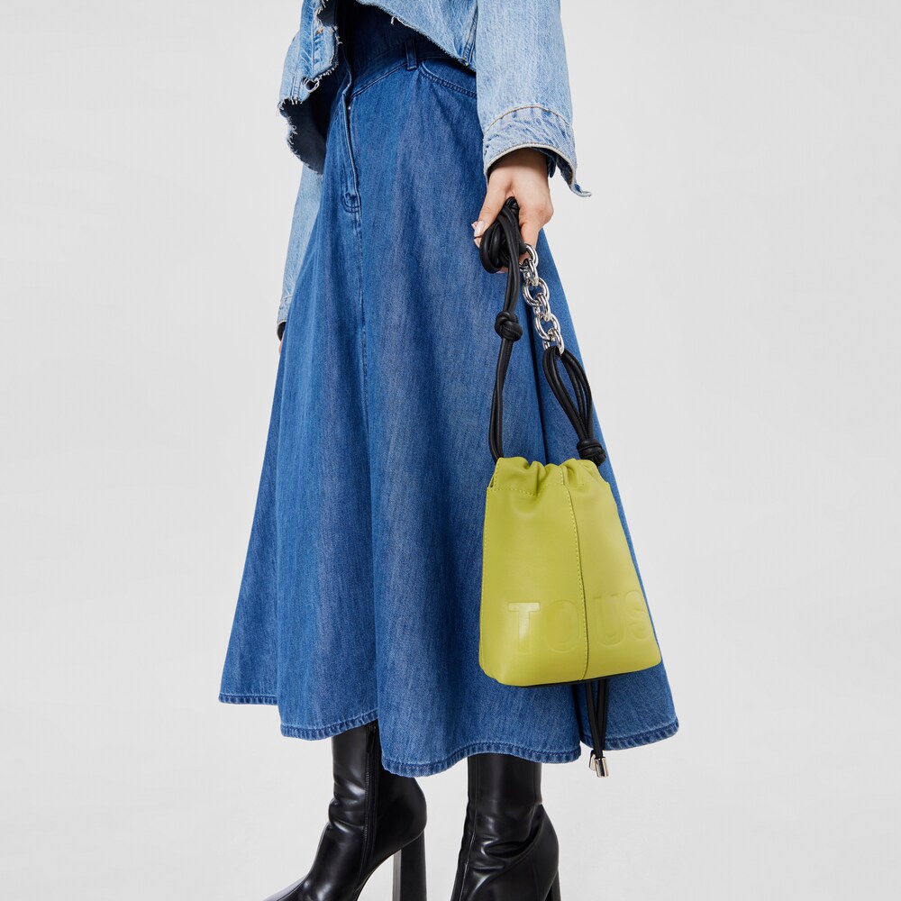 Mini bolso de piel lima TOUS Cloud