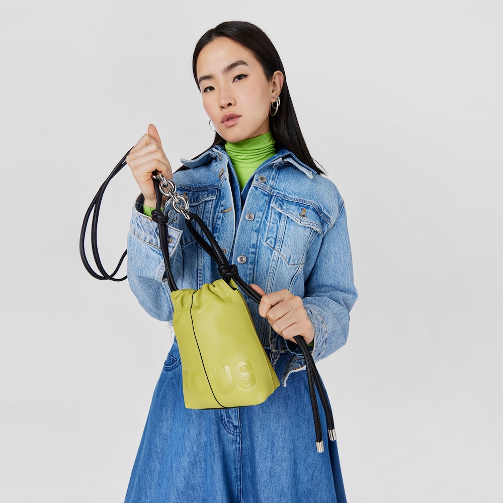 Mini bolso de piel lima TOUS Cloud