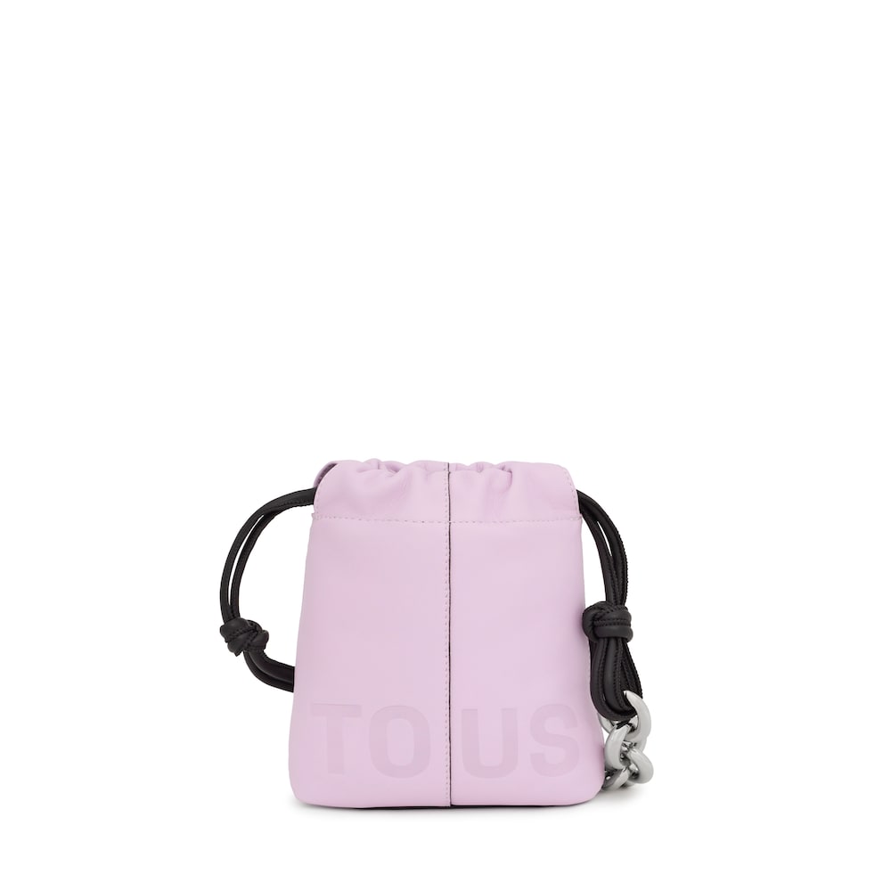 Mini bolso de piel malva TOUS Cloud