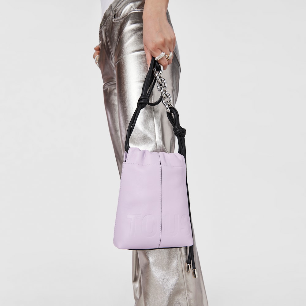 Mini bolso de piel malva TOUS Cloud