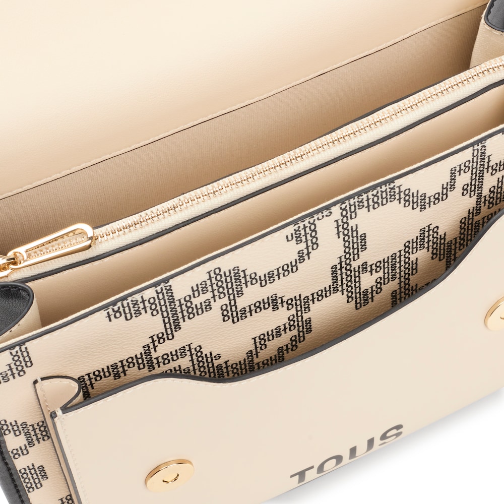 Bandolera mediana Audree beige Kaos Pix