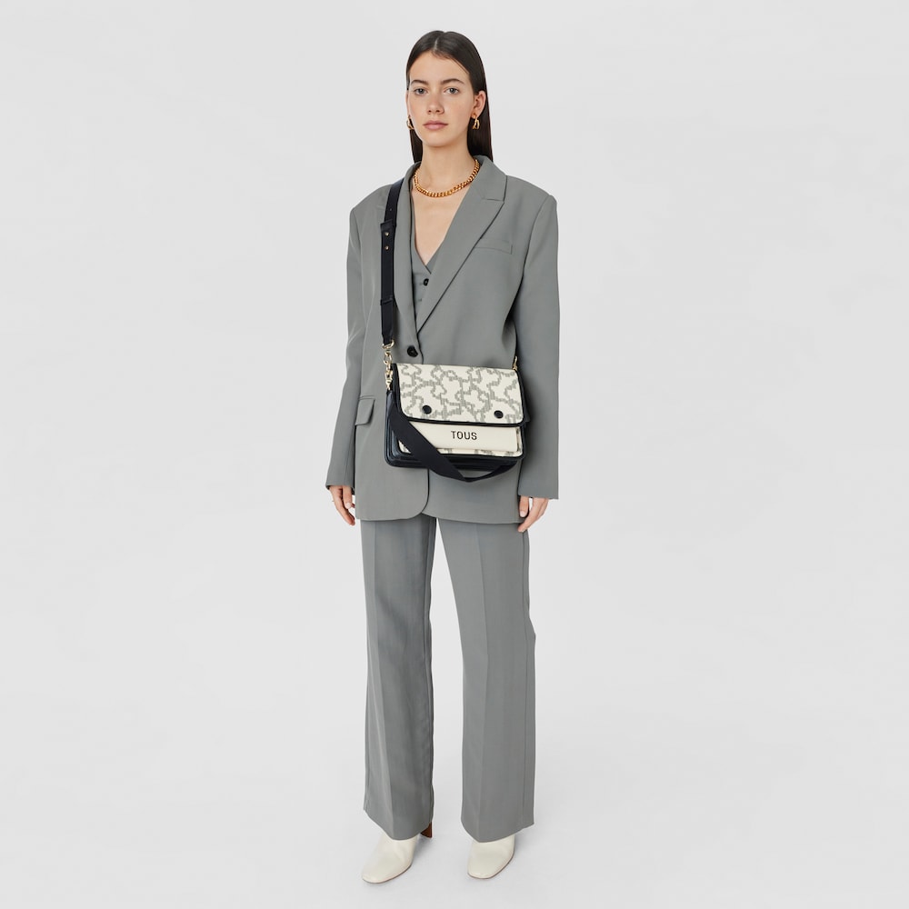 Bandolera mediana Audree beige Kaos Pix