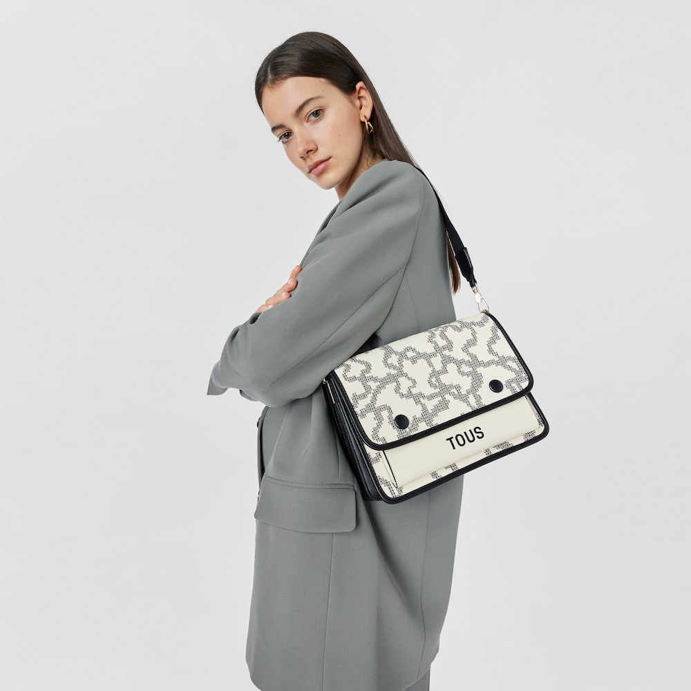 Bandolera mediana Audree beige Kaos Pix