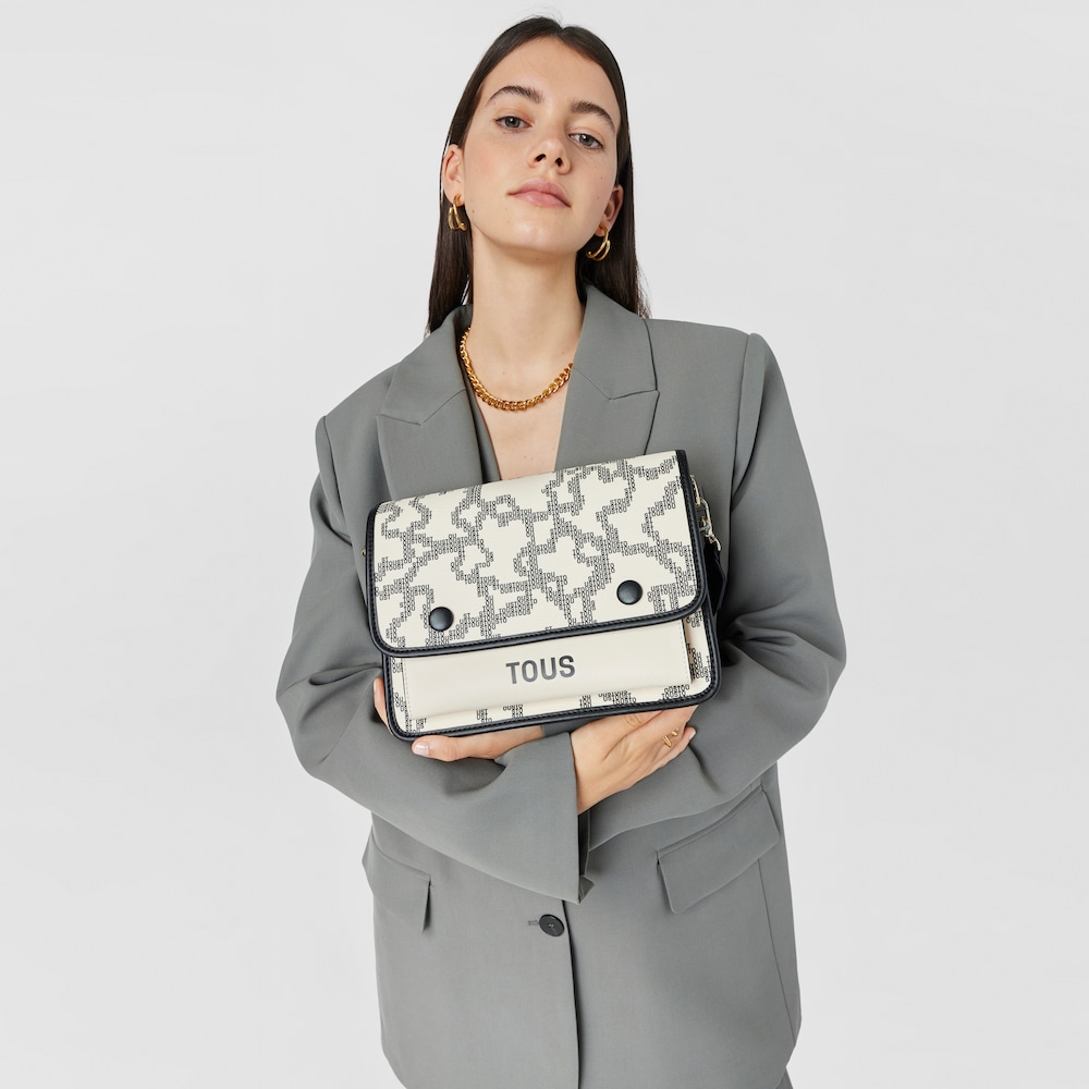 Bandolera mediana Audree beige Kaos Pix