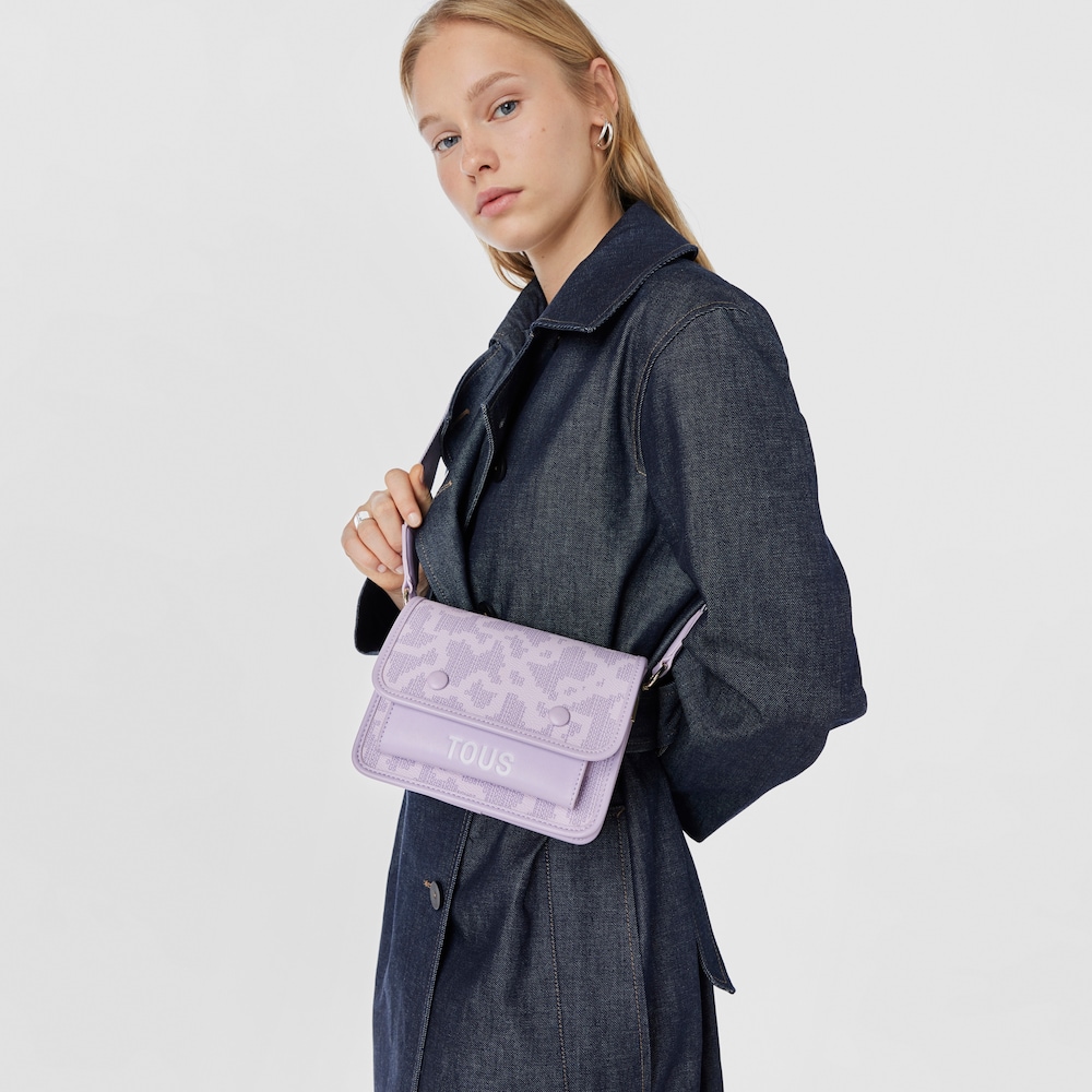 Bandolera peque&ntilde;a Audree malva Kaos Pix