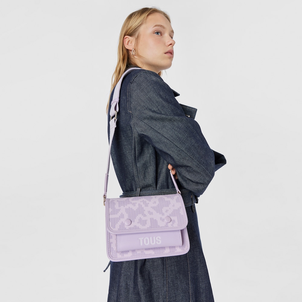 Bandolera peque&ntilde;a Audree malva Kaos Pix