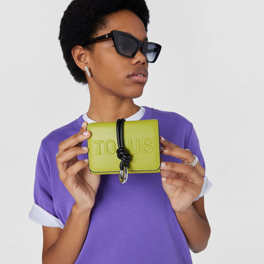 Lime green Card wallet TOUS Cloud