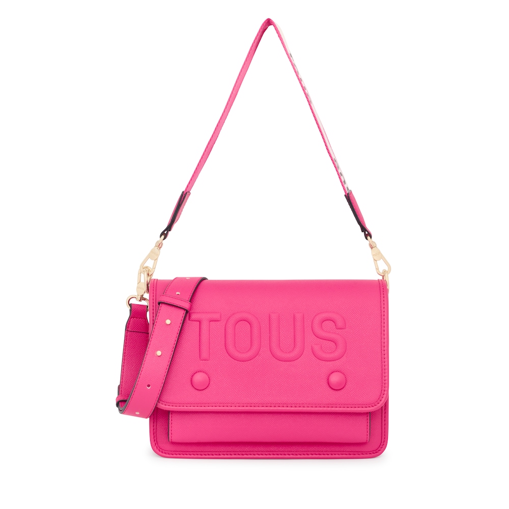 Medium fuchsia-colored TOUS La Rue Audree Crossbody bag
