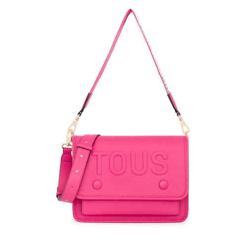 Medium fuchsia-colored TOUS La Rue Audree Crossbody bag