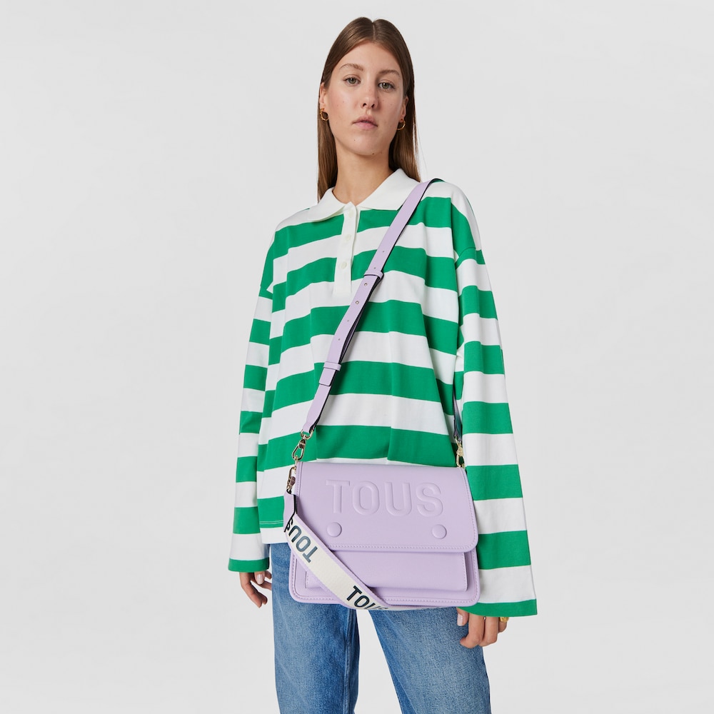 Średnia fiołkowo-r&oacute;żowa torebka przez ramię TOUS La Rue Audree